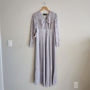 Purple maternity dress